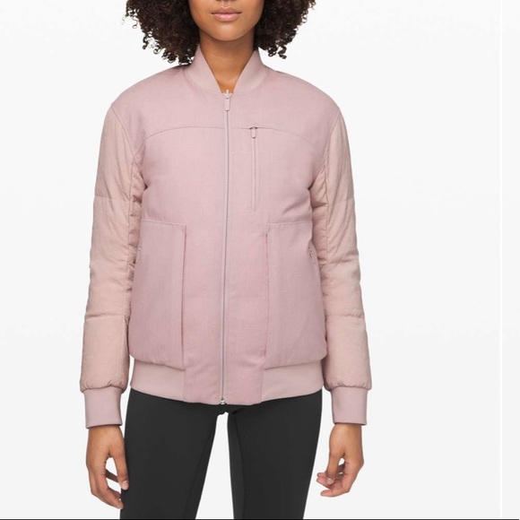 lululemon athletica Jackets & Blazers - 🟠SOLD🟠Roam Far Wool Reversible Bomber/Waterproof/Pink